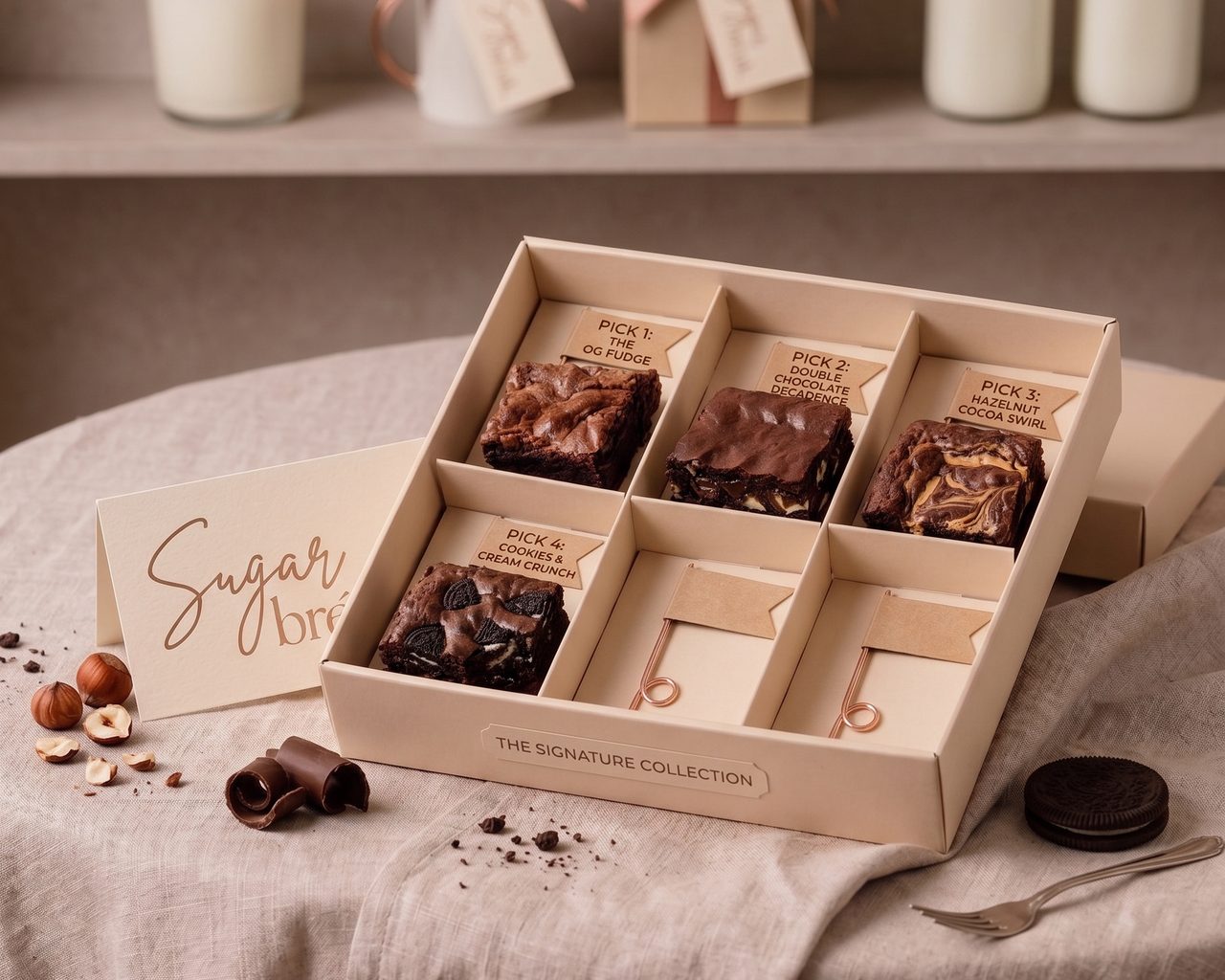 The Mixed Six, assorted brownies