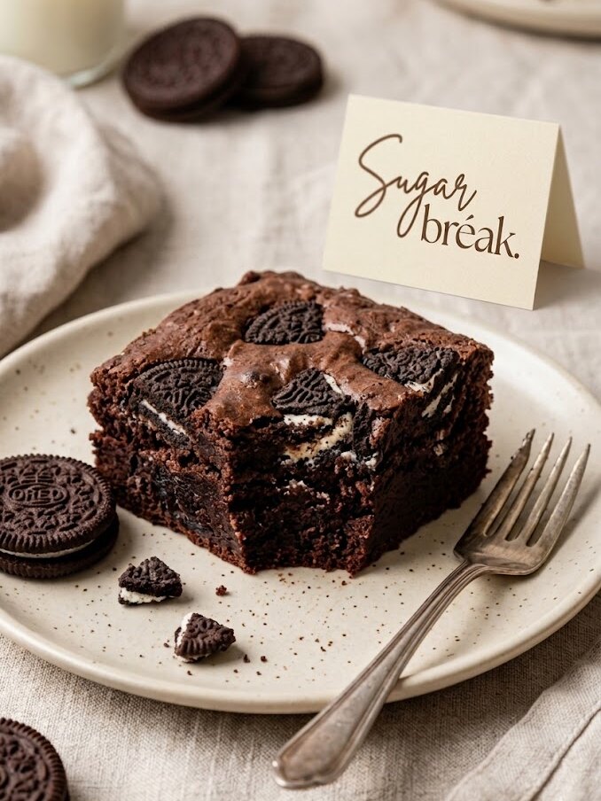 Cookies and Cream Crunch brownie