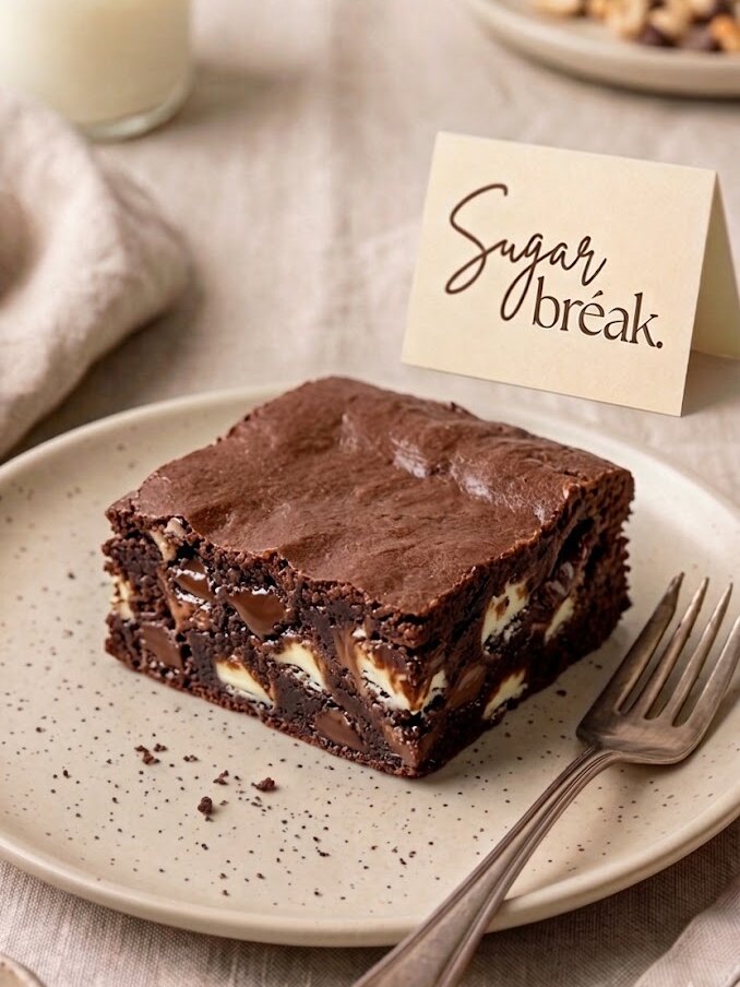 Double Chocolate Decadence brownie